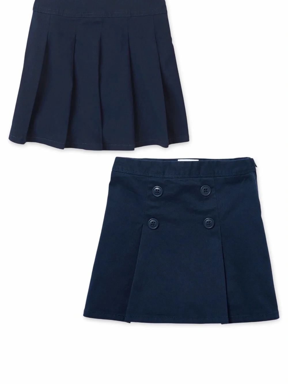 The Children's Place Navy Pleated & Button Skort Set